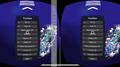 How to cancel & delete 3D Plant Cell Organelles in VR from iphone & ipad 3