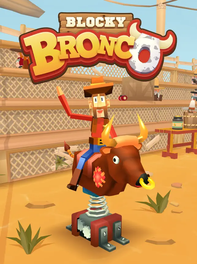 Blocky Bronco, game for IOS