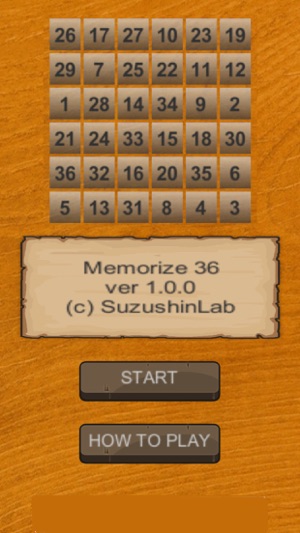 Memorize 36