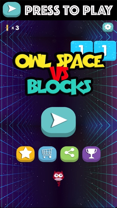Owl Space vs Blocks screenshot 2