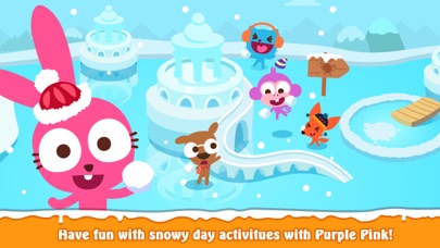 Purple Pink Snowy Day screenshot 4