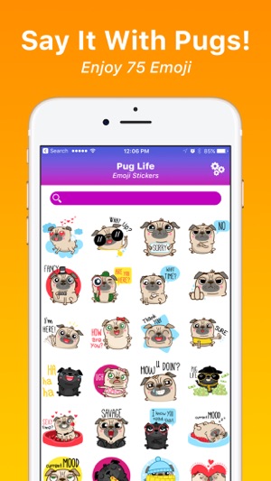 Pug Life Emoji Stickers(圖1)-速報App