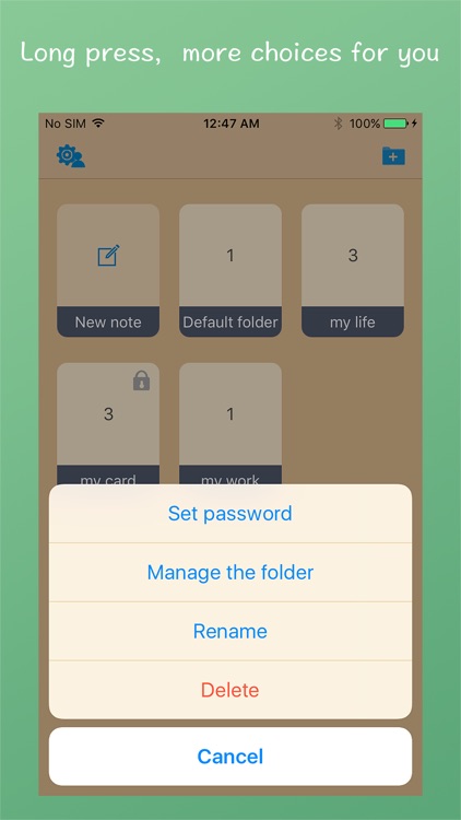iVault, Private photo albums