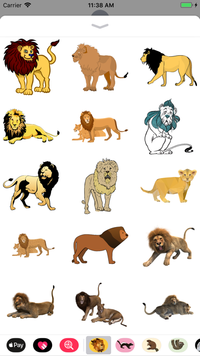 Lion Stickers screenshot 3