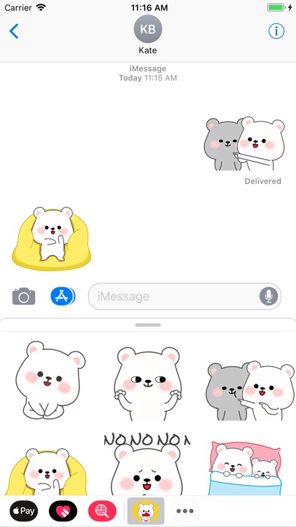 Misa Bear Animated Stickers