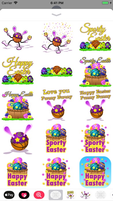 Easter Basketball Stickers screenshot 2