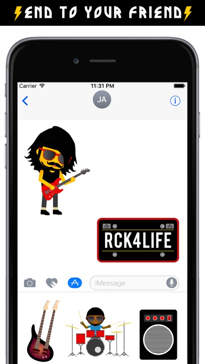 Rock Music Emoji App