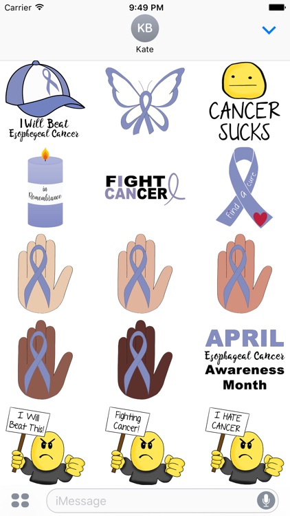 Esophageal Cancer Stickers