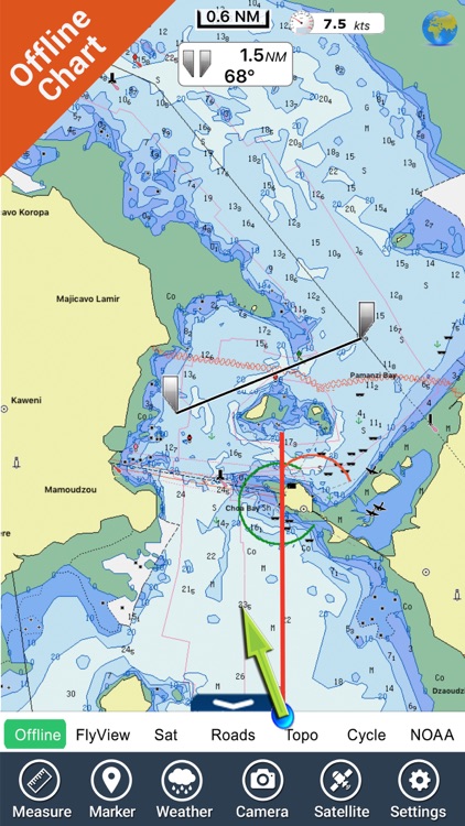 Madagaskar GPS nautical chart