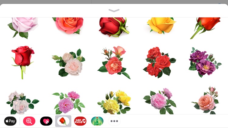 Romantic Roses Lovely Sticker screenshot-3