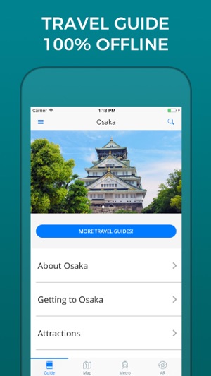 Osaka Travel Guide with Offline Street M