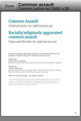 Sentencing Guidelines screenshot 3