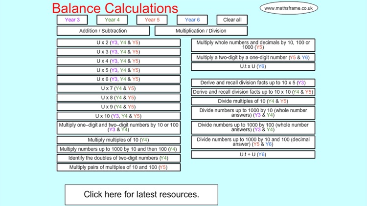 Balancing Calculations