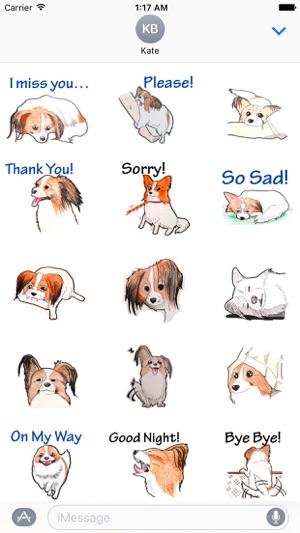 Adorable Papillon Dog Sticker(圖2)-速報App