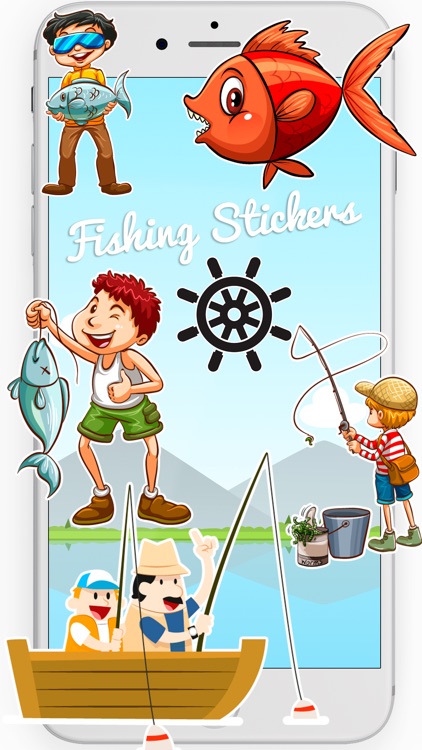 Fishing Stickers fisherman Emojis