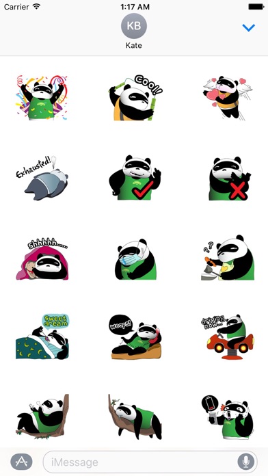 Funny Chubby Panda Sticker screenshot 2