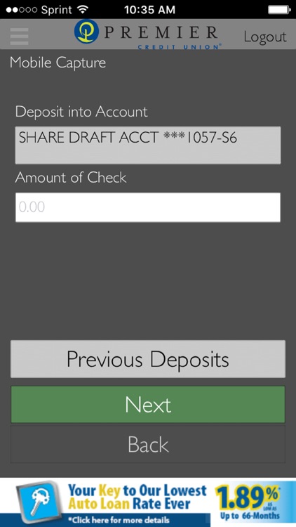Premier CU Mobile Banking screenshot-3
