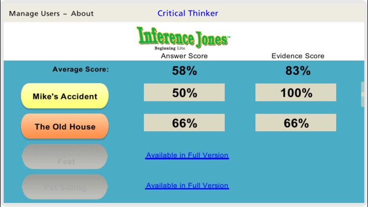 Inference Jones Beginning Lite screenshot-4