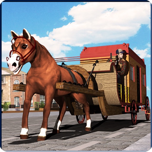 Horse Carriage Transport Sim icon