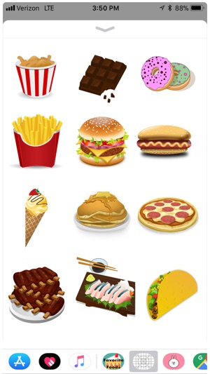 Favorite Foods Stickers(圖2)-速報App