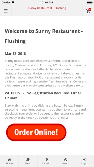 Sunny Restaurant Flushing(圖1)-速報App