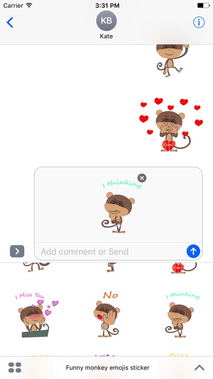 monkey emojis sticker