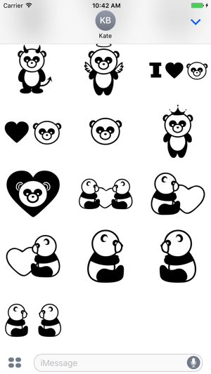 Panda - All loves panda stickers pack(圖2)-速報App