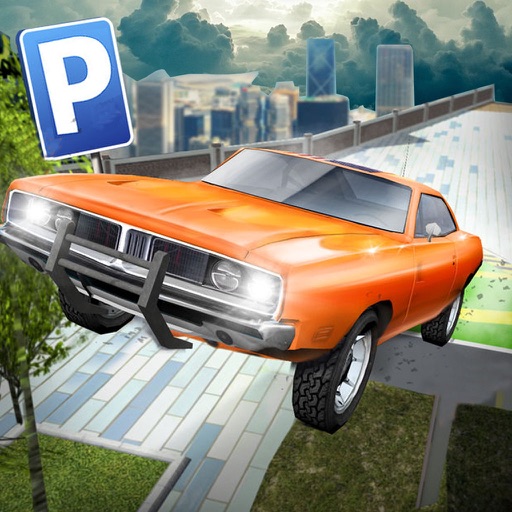 Real Car Roof Jump Parking Simulator 3D icon