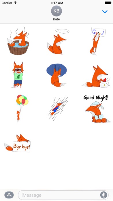 Lovely Red Fox Foxmoji Sticker screenshot 3