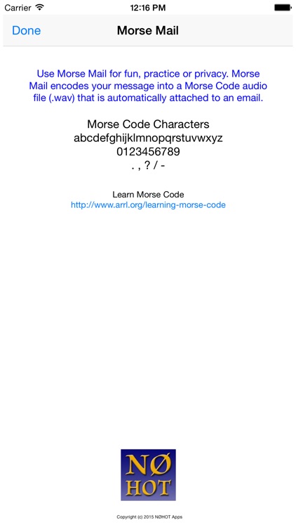 Morse Email screenshot-3
