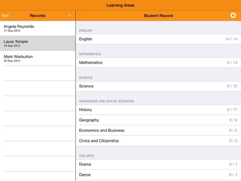 Learning Areas Mapper screenshot 2