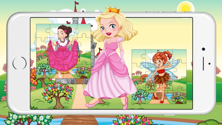 Puzzle Princess Jigsaws Cartoon Fairy Girls Game screenshot-4