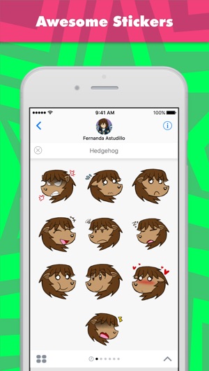 Hedgehog stickers for iMessage(圖1)-速報App