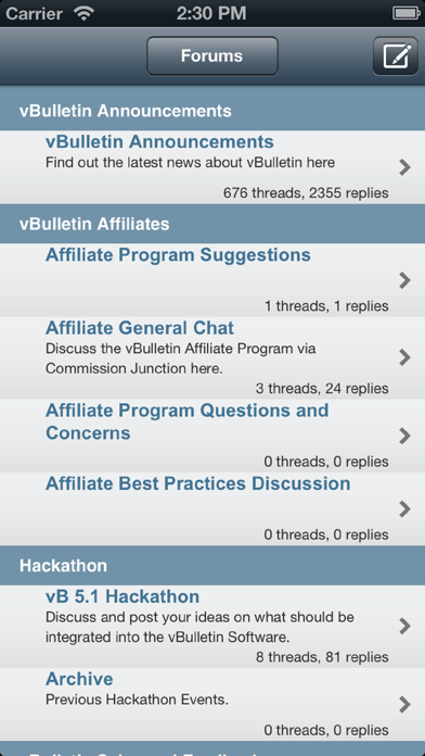 NCX Forum App screenshot 2