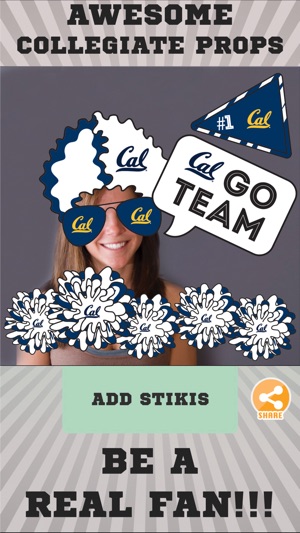 California Golden Bears Selfie Stickers(圖2)-速報App