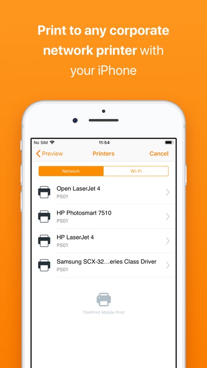 thinprint mobile print