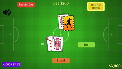 Score! Soccer Blackjack Hero screenshot 2