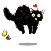 Catmoji - Adorabel Black Cat Sticker