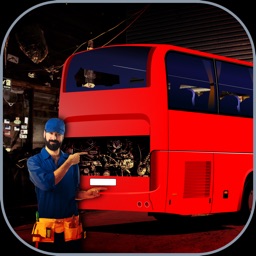 3D Bus Garage Repairing Game