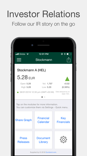 Stockmann Investor Relations(圖1)-速報App