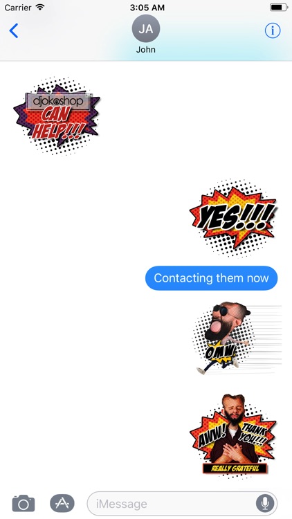 Djokoshop Comic Sticker Pack