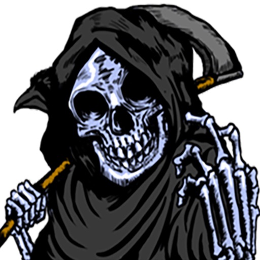 Skull Death Stickers Icon