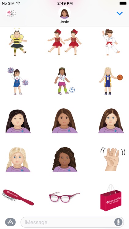 American Girl™ Emoji screenshot-4