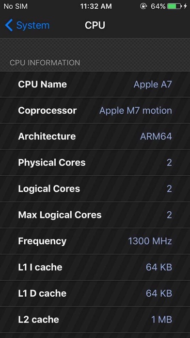CPU X - System & Hardware info screenshot 2