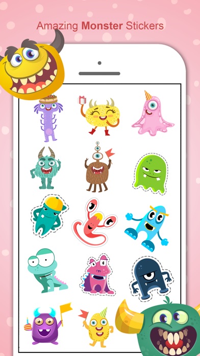 Monster Stickers Pack - MS screenshot 4