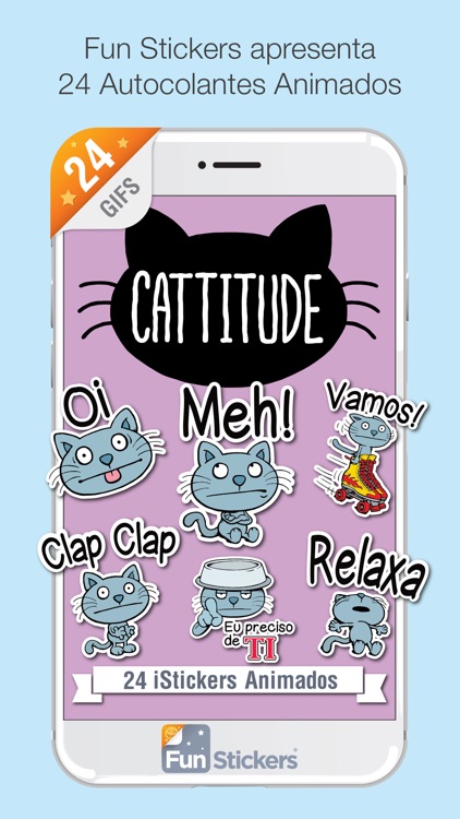 Cattitude Portuguese iSticker