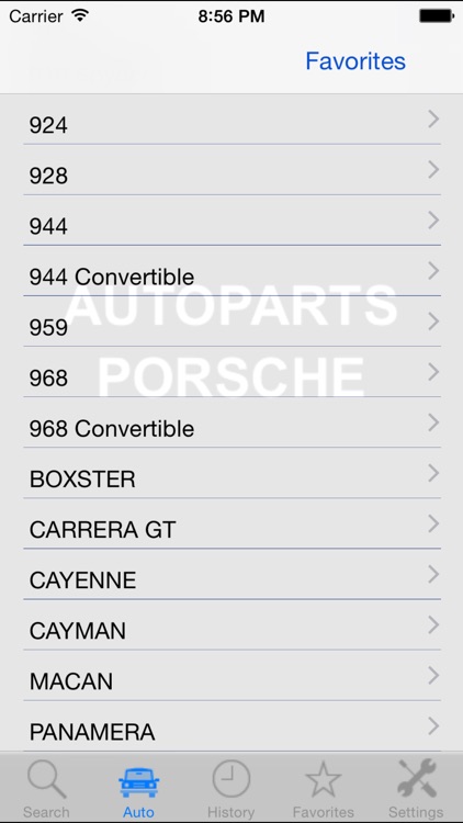 Autoparts for Porsche