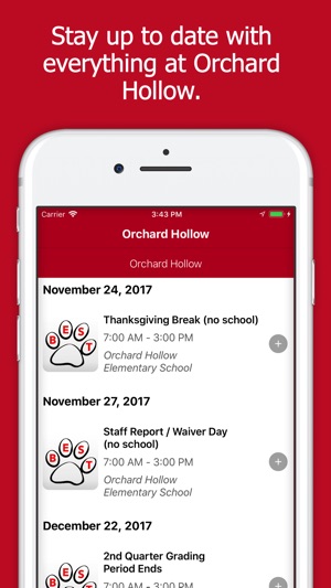 Orchard Hollow Elementary App