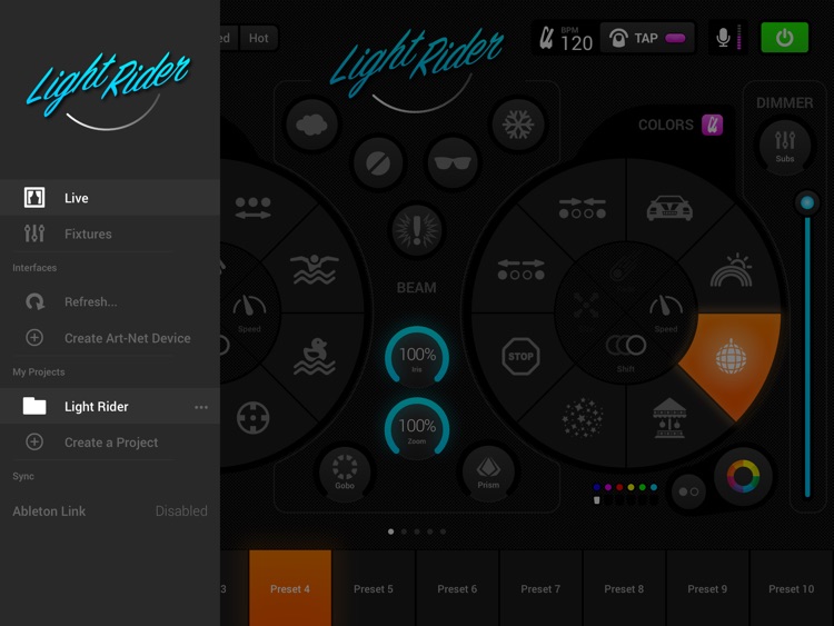 Light Rider- DMX Light Control
