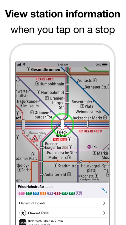 Berlin Subway: BVG U-Bahn map screenshot-3